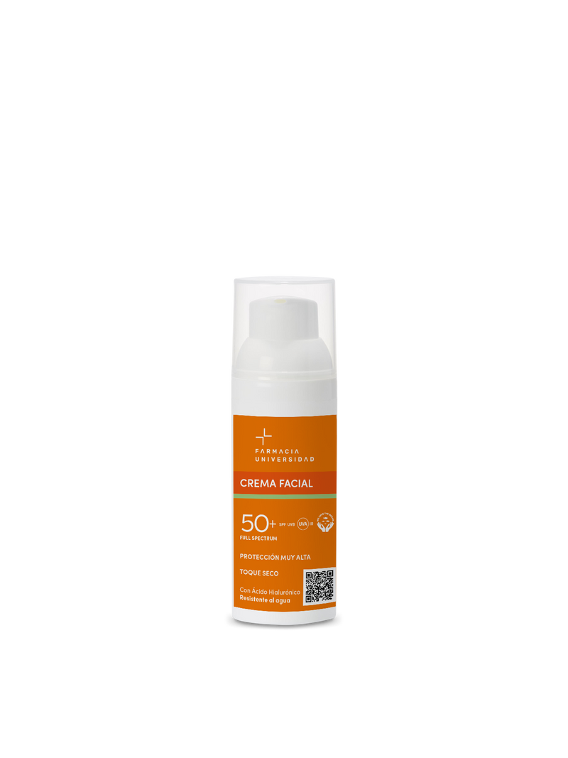 Crema solar facial SPF 50+ Farmauniversidad 50 ml