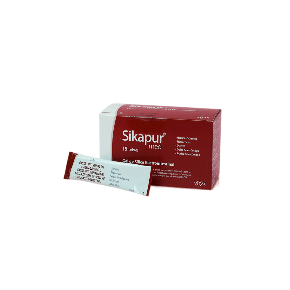 Sikapur med gel de sílice gastrointestinal 15 sobres